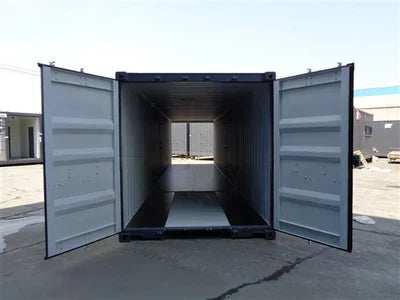 Contenedor de 40 pies con puertas en ambos extremos nuevo Gris