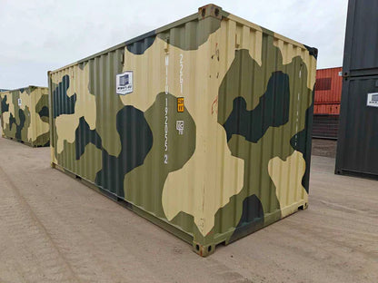 Contenedor maritimo 20 pies verde militar seminuevo