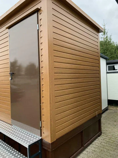 WC Cabina Doble 3×2 metros con tanque de aguas residuales