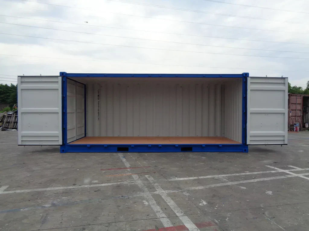 Contenedor Open Side (OS) 20 pies – Nuevo y Multifuncional Azul