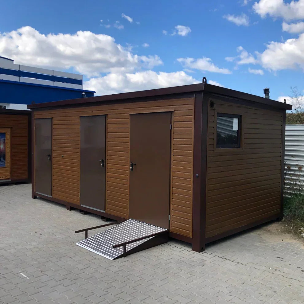 Contenedor sanitario de panel sándwich 6,00 × 3,00 m