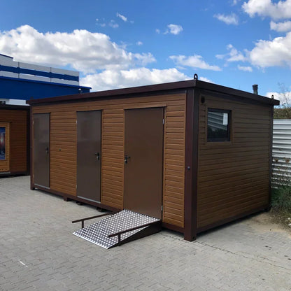 Contenedor sanitario de panel sándwich 6,00 × 3,00 m