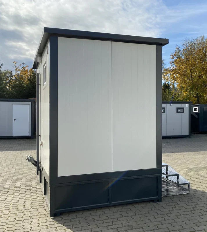 WC Cabina Doble 3×2 metros con tanque de aguas residuales