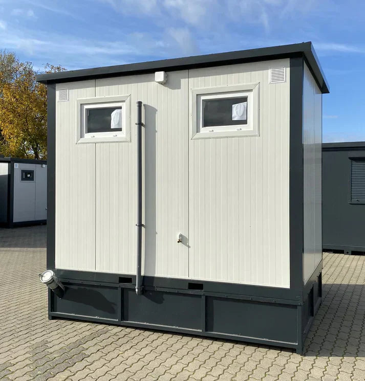 WC Cabina Doble 3×2 metros con tanque de aguas residuales