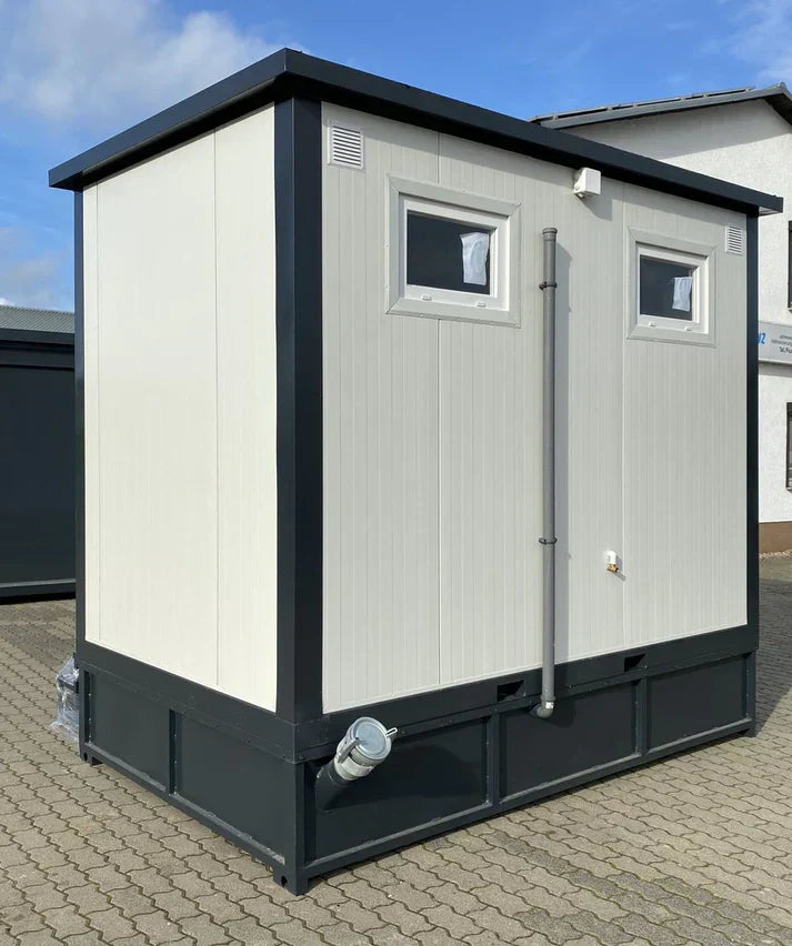 WC Cabina Doble 3×2 metros con tanque de aguas residuales